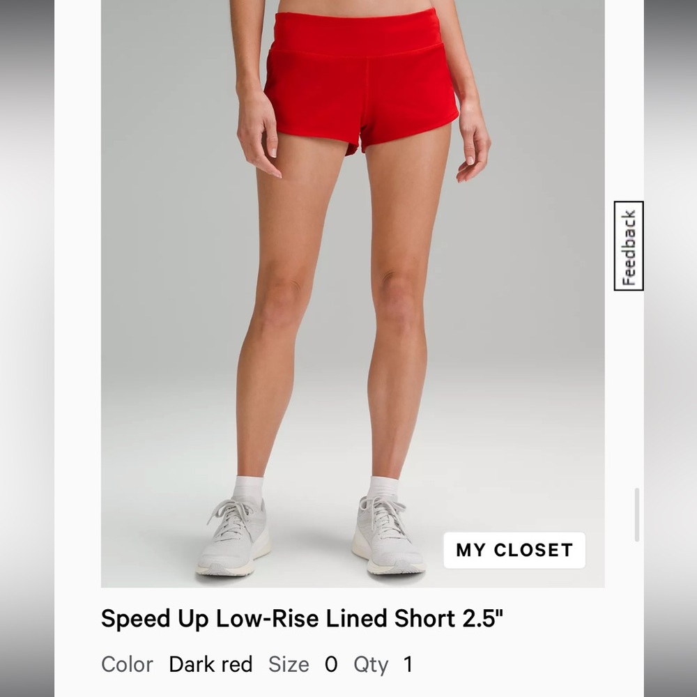 Lululemon speed up short